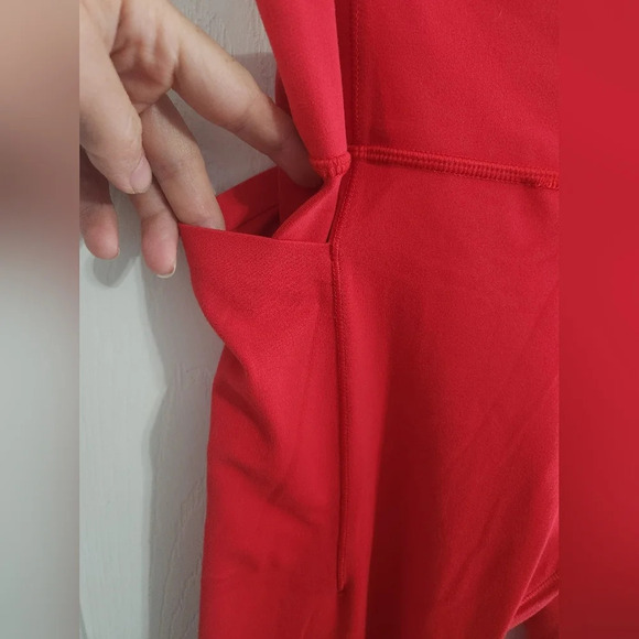 Athleta Revolution lazer cut 7/8 tight Powervita red athleisure woman small - Picture 15 of 16